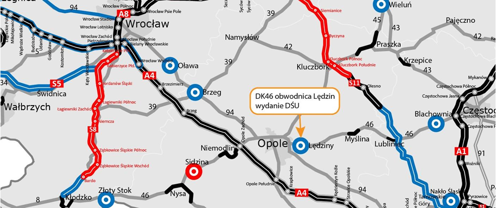 Opolskie. Zatwierdzono przebieg obwodnicy Lędzin