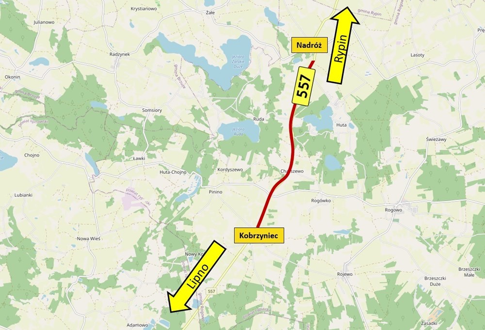 Kujawsko-pomorskie. Kolejny odcinek pod Rypinem do remontu