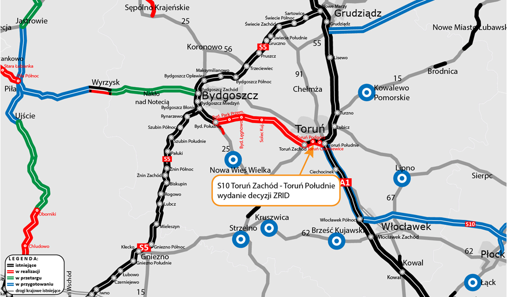 Można budować ostatni odcinek S10 Bydgoszcz - Toruń!