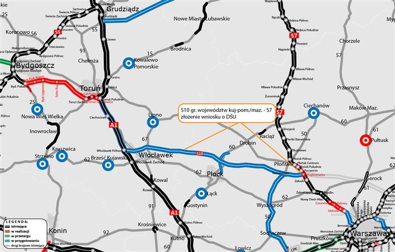 Ważny krok w sprawie 78 km drogi S10 w mazowieckim