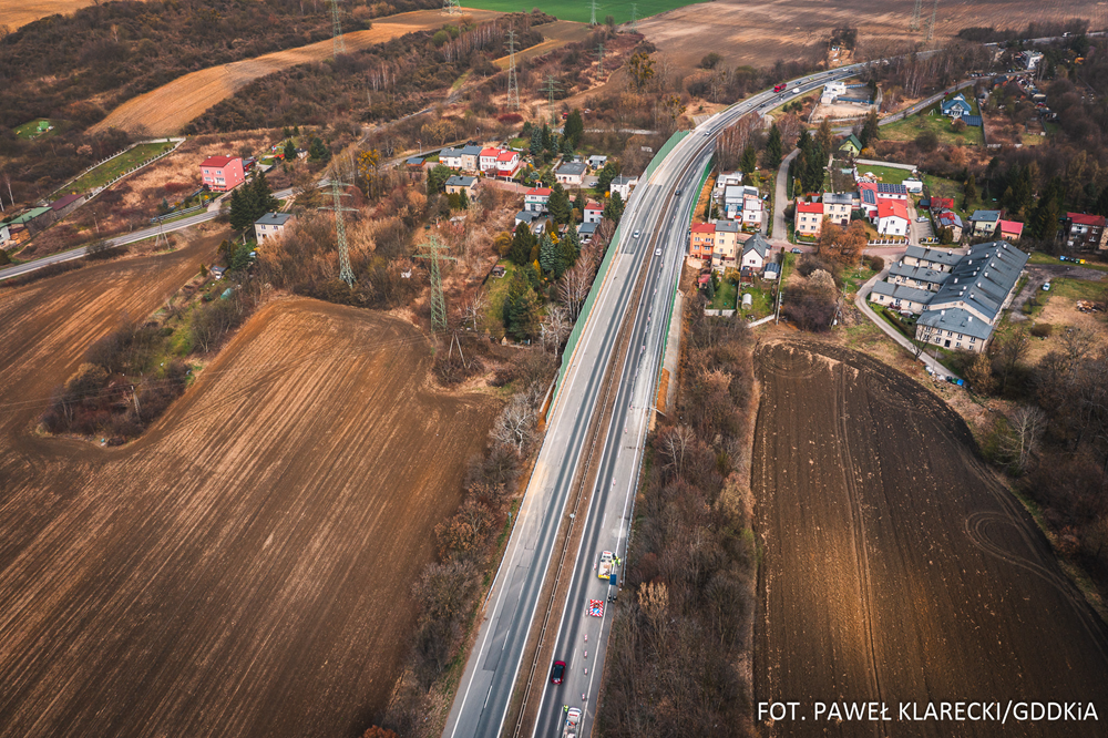 Śląskie. Ciszej w Będzinie na DK86