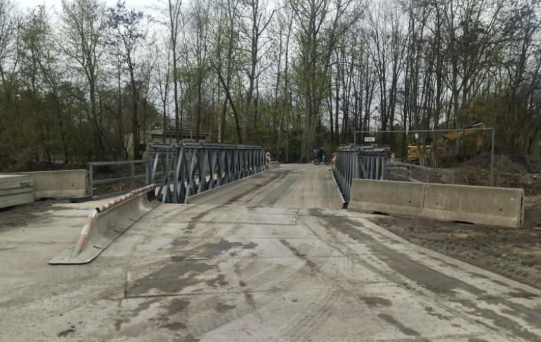 Gliwice. Most tymczasowy otwarty