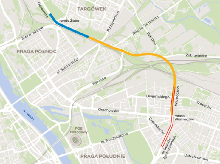Warszawa. Rusza (nowe) projektowanie obwodnicy śródmiejskiej