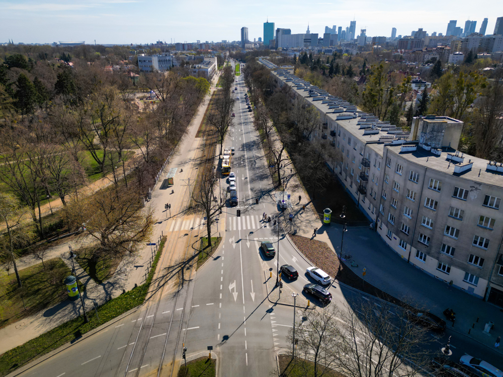 Warszawa. Przebudowują ulicę Mickiewicza