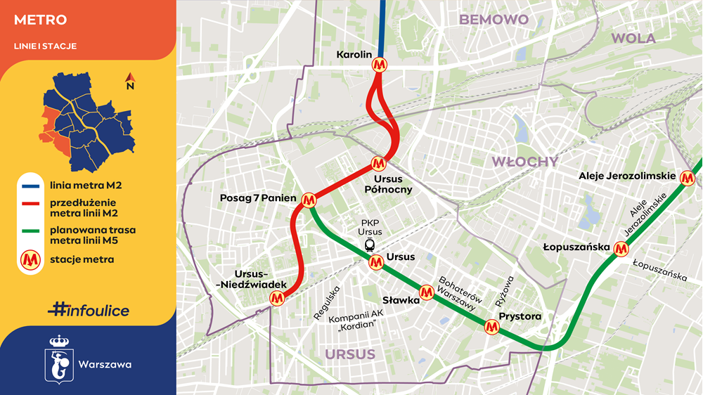 Warszawa. Co nowego na budowie metra linii M2?