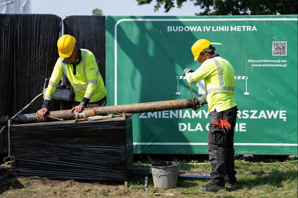 Warszawa. Ruszyły odwierty na planowanej linii metra M4 na Białołęce