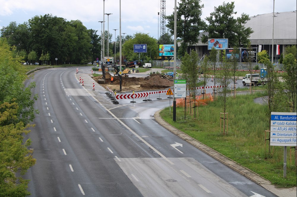 Łódzki tunel KDP. Kolejne utrudnienia związane z budową, tym razem przy Atlas Arenie
