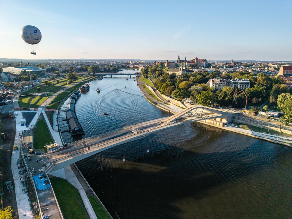 Kraków z nową przeprawą przez Wisłę