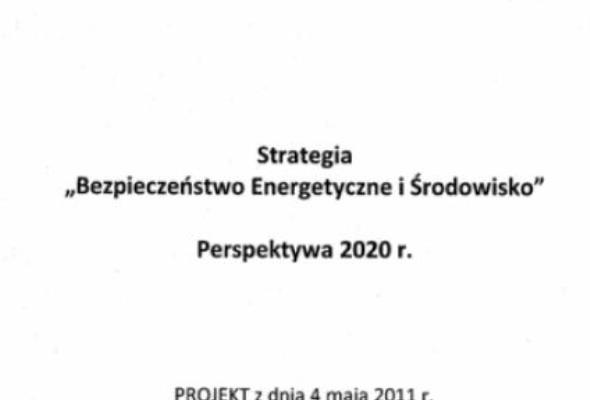 Strategia Bezpieczeństwo Energetyczne i Środowisko