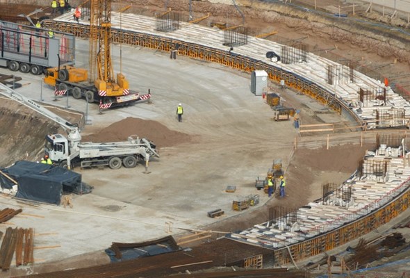El. Opole: Zakończono betonowanie fundamentu maszynowni